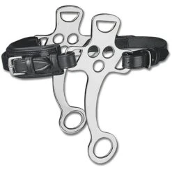 Waldhausen Hackamore Mit Ledernasenriemen Schwarz 19cm