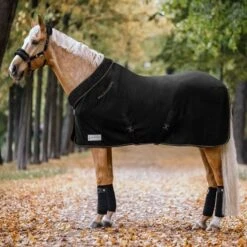 Waldhausen Fleecedecke Modern Schwarz/Roségold