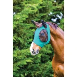Weatherbeeta Fliegenmaske Deluxe Stretch Bug Mit Ohren Türkis Schwarz -TRUS Pferd Geschaft wb 1009573000 hunterblack wb deluxe bugeye ears flymask image hero null.e97083 5